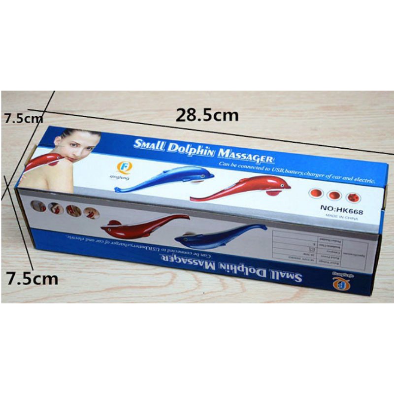 [COD] Alat Pijat Dolphin 3 in 1 USB dan Baterai Small Dolphin Massager HK668 Alat Pijat Lumba-Lumba