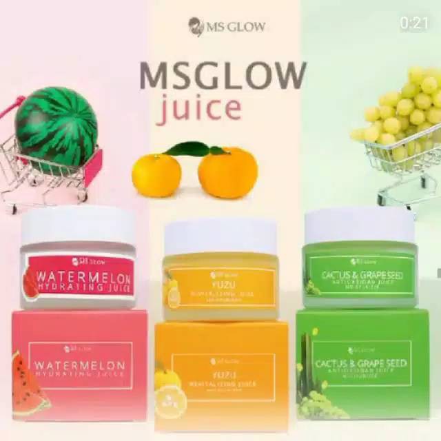 MS Glow Juice Moisturizer Yuzu; Cactus & Grape Seed; Watermelon MS Glow Original