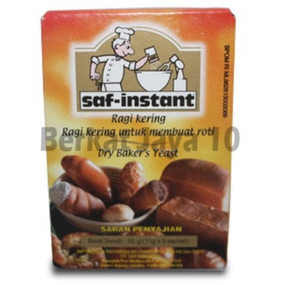 SAF INSTANT Sachet kemasan dus Murah Dry Yeast Instan Saset isi 5 x 11 gram