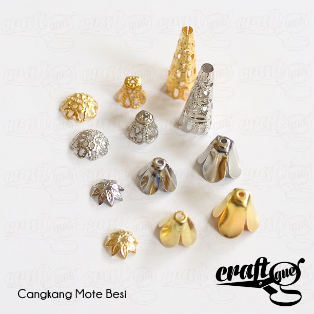 Cangkang Mote Besi/Bead Cap (BIGSET)