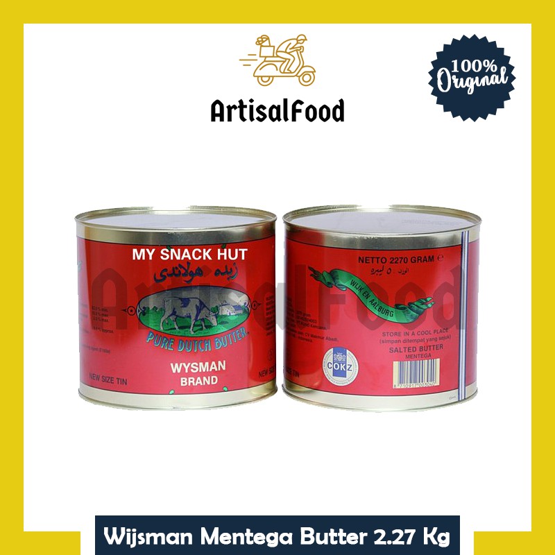

mentega WIJSMAN BUTTER wisman wisjman 2.27 KALENG ORI