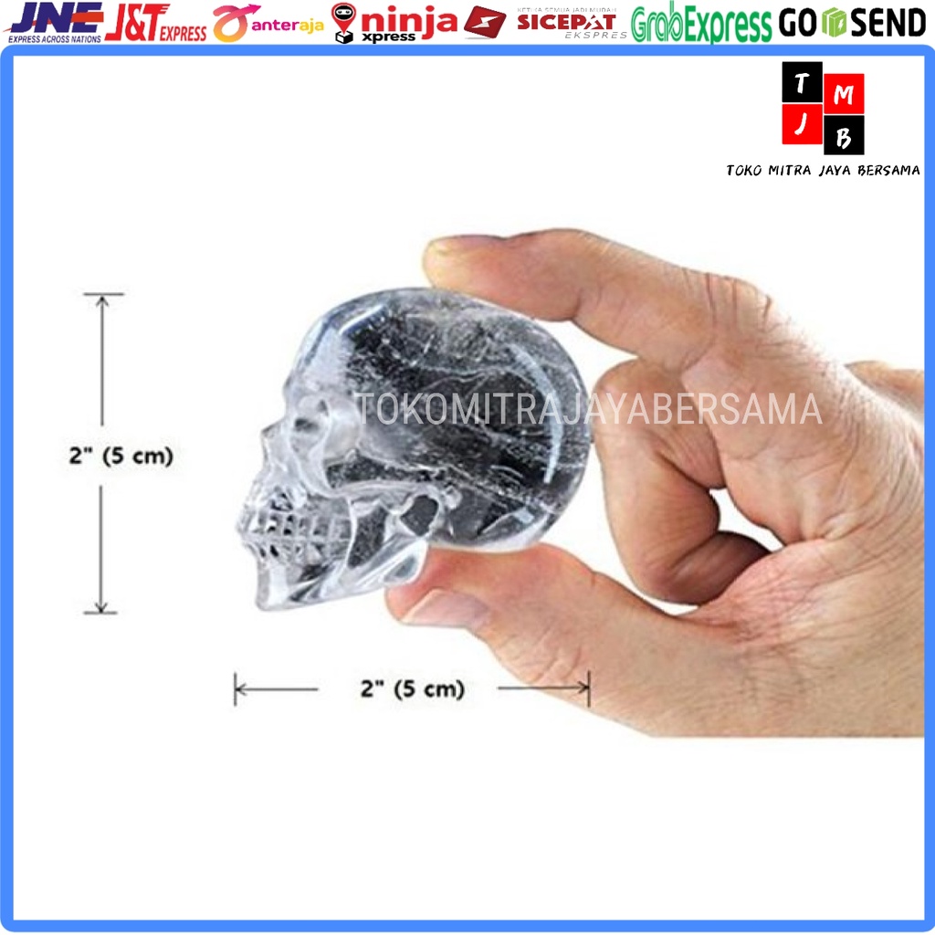 CETAKAN ES BATU SILICONE MODEL SKULL TENGKORAK ICE CUBE MOLD SILIKON COKLAT JELLY PERMEN