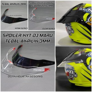 Jual Aksesoris Spoiler Helm Kyt Dj Maru Dj Maxi Half Face Extension