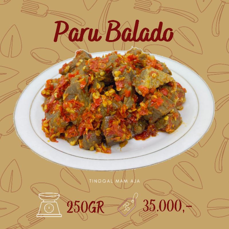 

Paru Sapi Balado 250gr