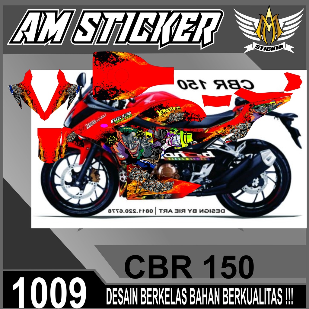 Decal CBR K45 Stiker CBR K45 Full Body Decal CBR Lokal Decal CBR 150R K45 Red Bull
