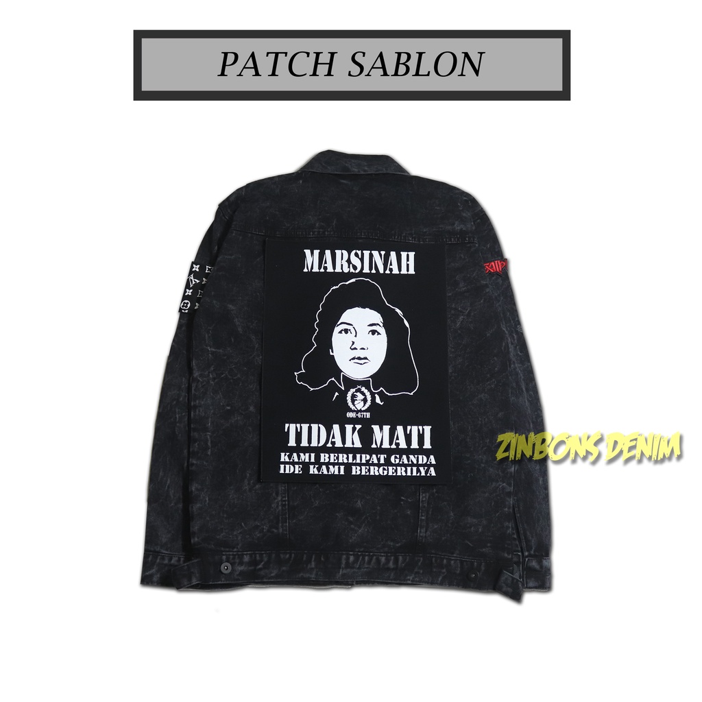 Tempelan Jaket Emblem Patch Backpatch Patch Sablon Marsinah Patch Sablon Munir Patch Refuse