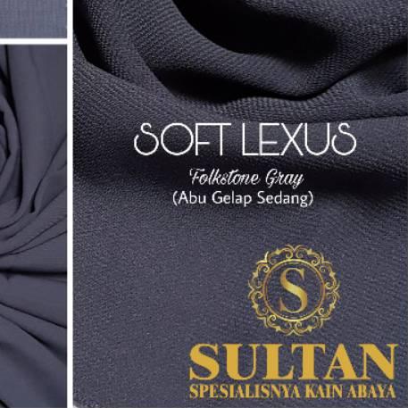 ☺ 50CM SOFT LEXUS FOLKSTONE GRAY (ABU TUA) POLOS KAIN SULTAN ✴