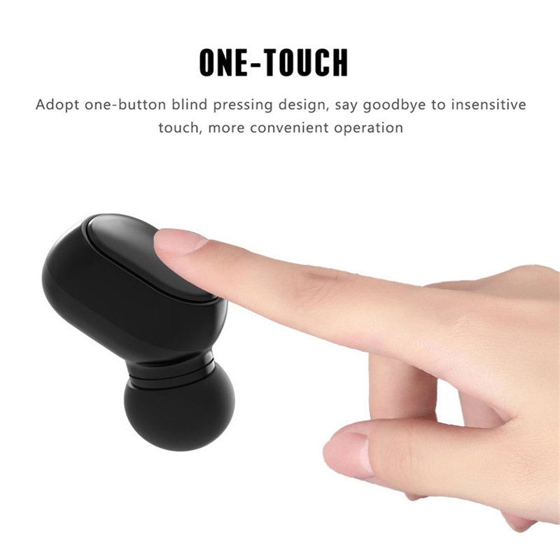 AFS TWS Wireless Bluetooth Earphone BT 5.0 Earbuds HD Bass Long Battery Earphone Wireless Stereo Mini Earbuds Peredam Kebisingan With Mic - T10