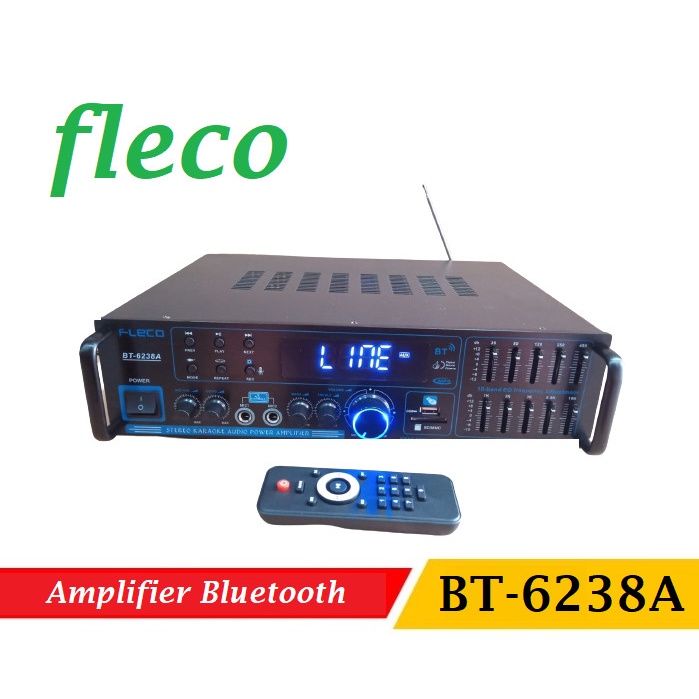 Amplifier Bluetooth Fleco BT-6238A USB SD Digital Audio Power-Garansi resmi