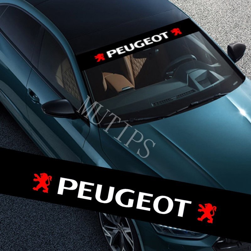 Stiker Kaca Depan Dan Belakang Mobil Bahan PVC Tahan Air Untuk Peugeot 206 208 207 307 308 2008 3008 508 408 5008 406