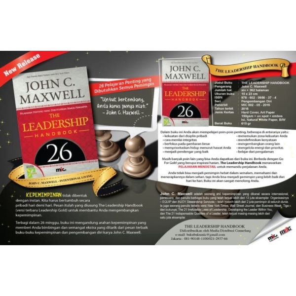 BOOK Leadership Handbook HC. John c. Maxwell