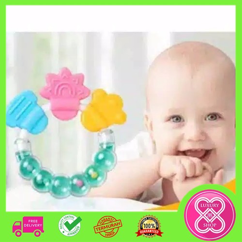 Mainan Rattle Gengam / Mainan Gigit Bayi Kerincingan