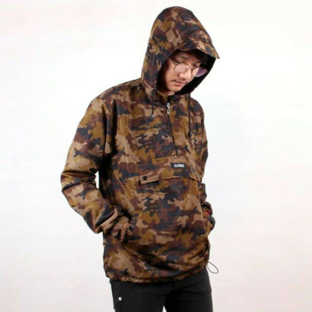 Jaket Cagoule Hoodie Army Original Wolv Terbaru Terbaik