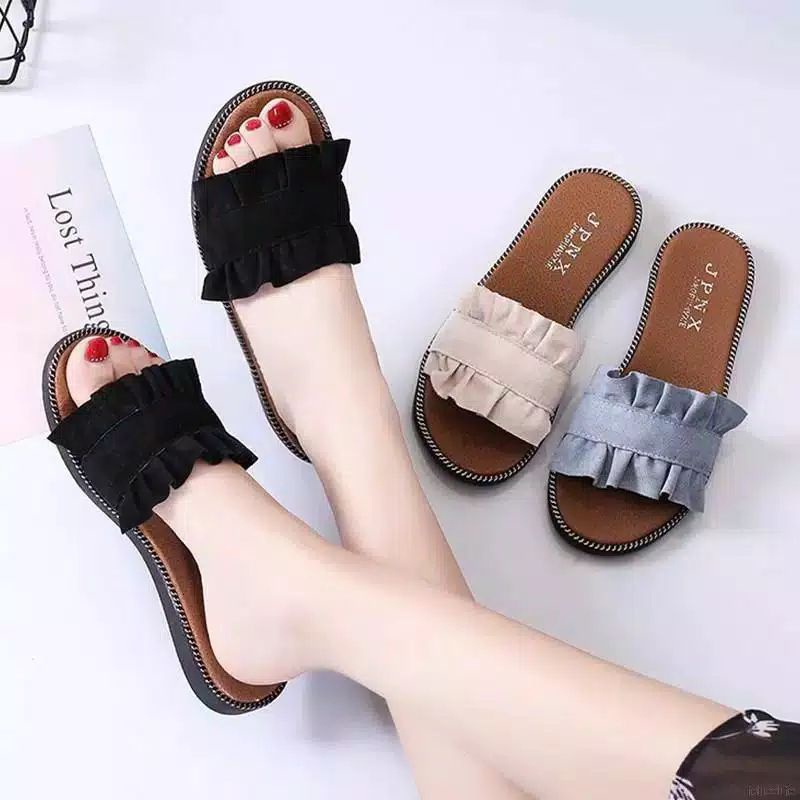 SANDAL TEPLEK KOKOP WANITA KERUT