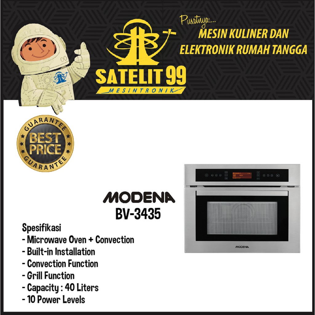 MICROWAVE OVEN + CONVECTION MODENA TYPE BV-3435