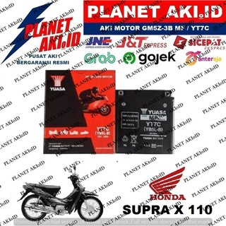 Aki Motor Honda Supra X 110 YT7C YUASA Accu Kering MF Aki Motor Honda Supra X 110 YT7C YUASA Accu Kering MF
