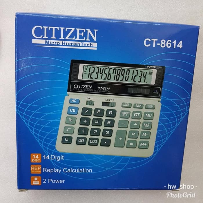 

Terlaris ✨ - Kalkulator Citizen Ct 8614 . Kalkulator Citizen 14 Digit Calculator CT86143.1.23