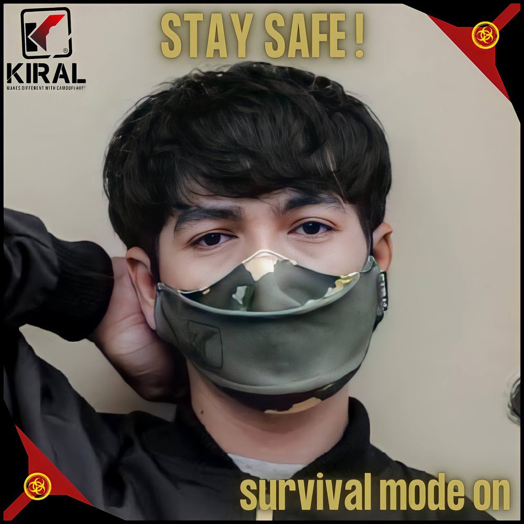 KIRAL Masker Keren Cowok Distro Kekinian Murah Premium Masker Camomask Terbaru Korea COD MKC001