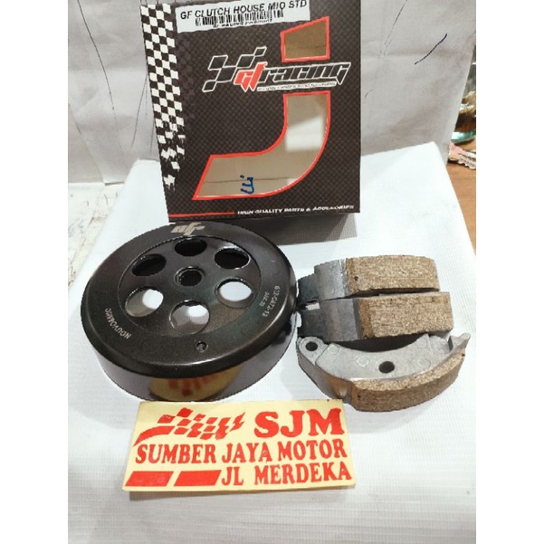 paketan mangkok kampas ganda Mio GF racing plus kampas ganda Mio sporty Gf  satu set