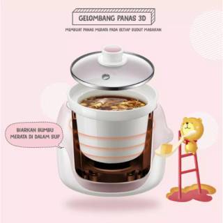 Bear Digital Slow Cooker with Ceramic Pot  1 0L keramik  