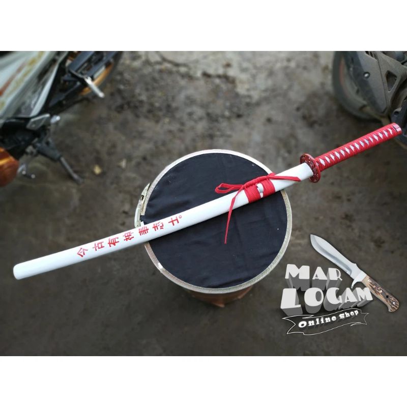 HANYA ADA DI TOKO INI!!! Katana thelast kanji Merah putih edition samurai ryujin