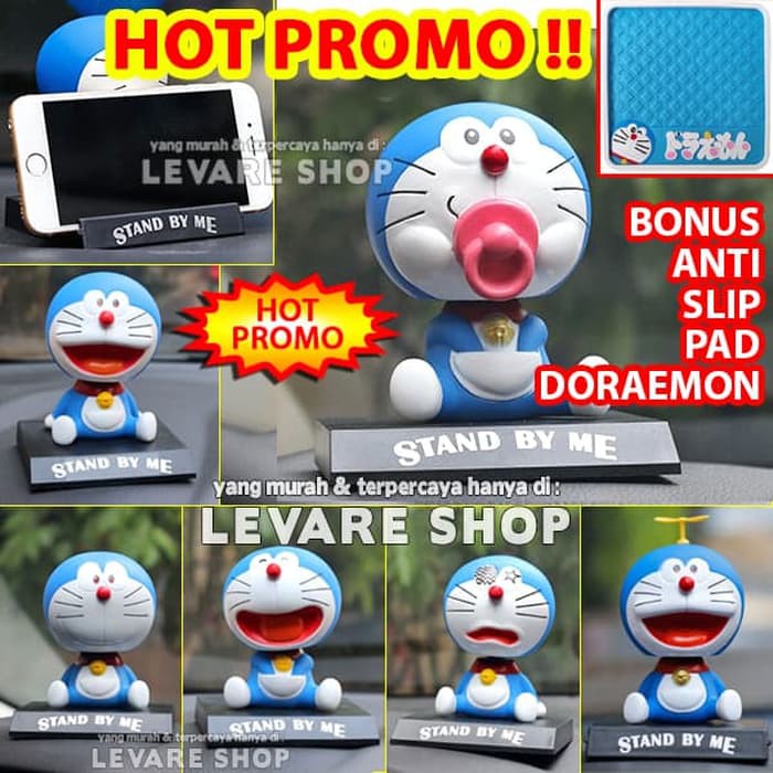 AKSESORIS MOBIL Aksesoris Boneka Per Dashboard Mobil - Kepala Goyang Kartun Doraemon
