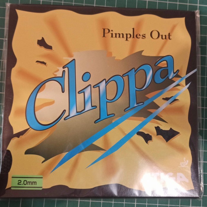 Stiga Clippa-Rubber Karet Bintik Pendek Serang Short Pips - Hitam