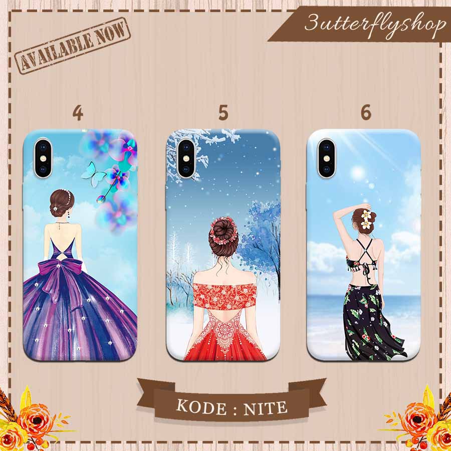 glamour dress girly casing case Oppo Vivo Realme Redmi Xiaomi Samsung Iphone