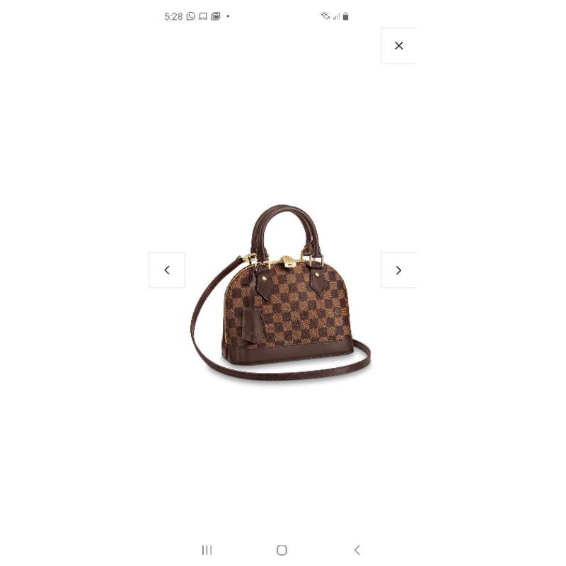 Lv alma bb damier
