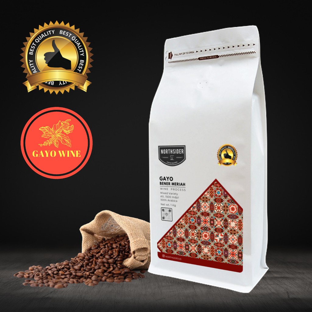 BIJI KOPI ARABIKA ACEH GAYO WINE - 1KG NORTHSIDER COFFEE | Shopee Indonesia