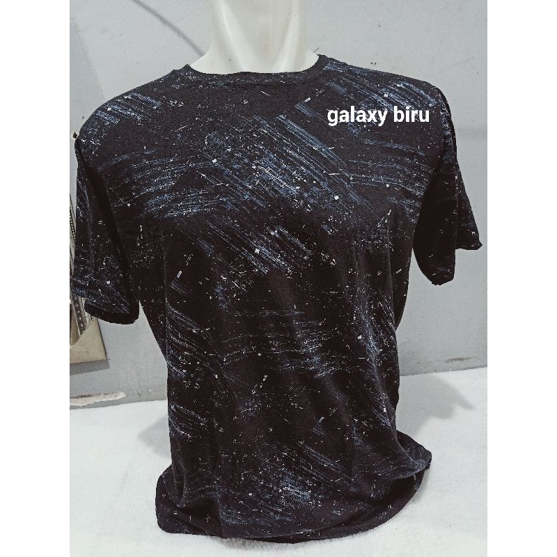 kaos print katun galaxy