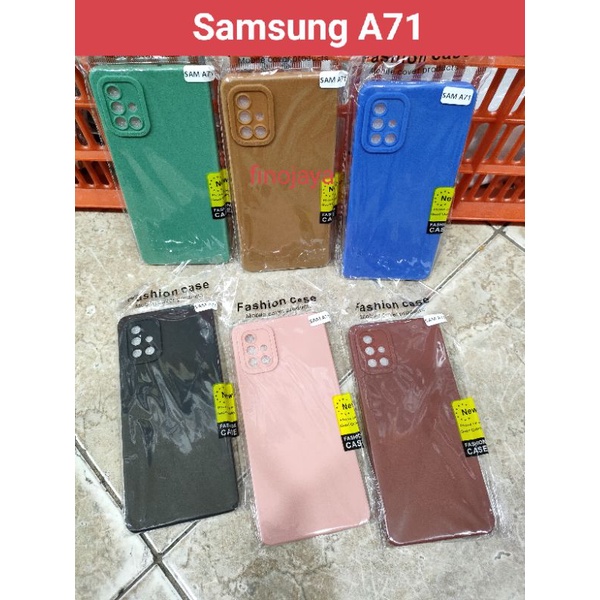 Softcase Samsung A71 Silikon Casing Selicon Case Macaron Pelindung Pro Camera