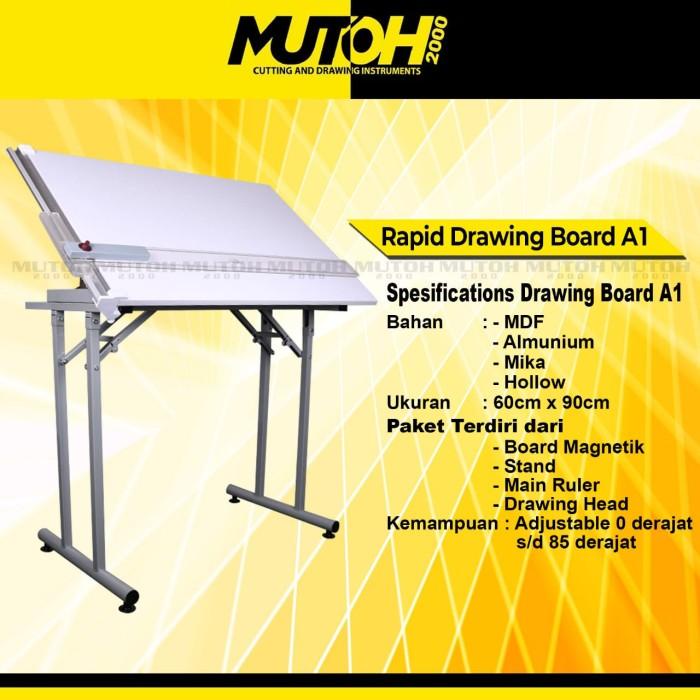 

Delia | Meja Gambar A1, Drawing Board A1 Free Rotring Mechanical Pencil