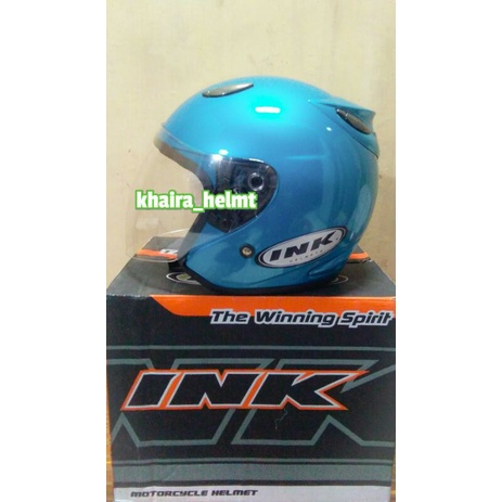 HELM INK SUPER TOP PREMIUM-Biru ice blue