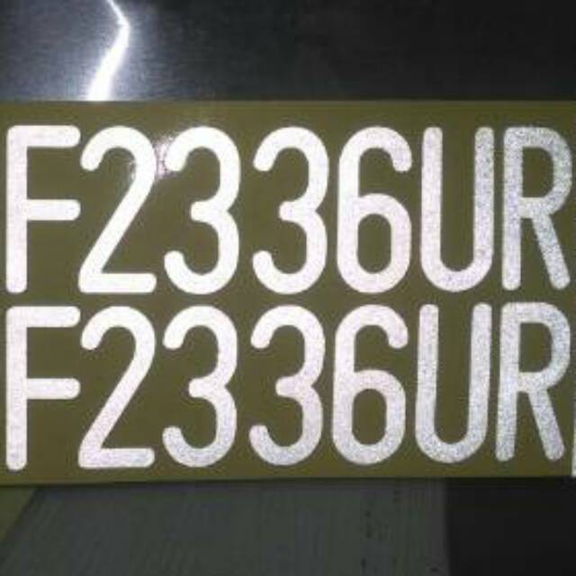 STIKER PLAT NOMOR MOBIL | SKOTLIGHT ANGKA HURUF NYALA UNTUK PLAT MOBIL | UKURAN PLAT MOBIL
