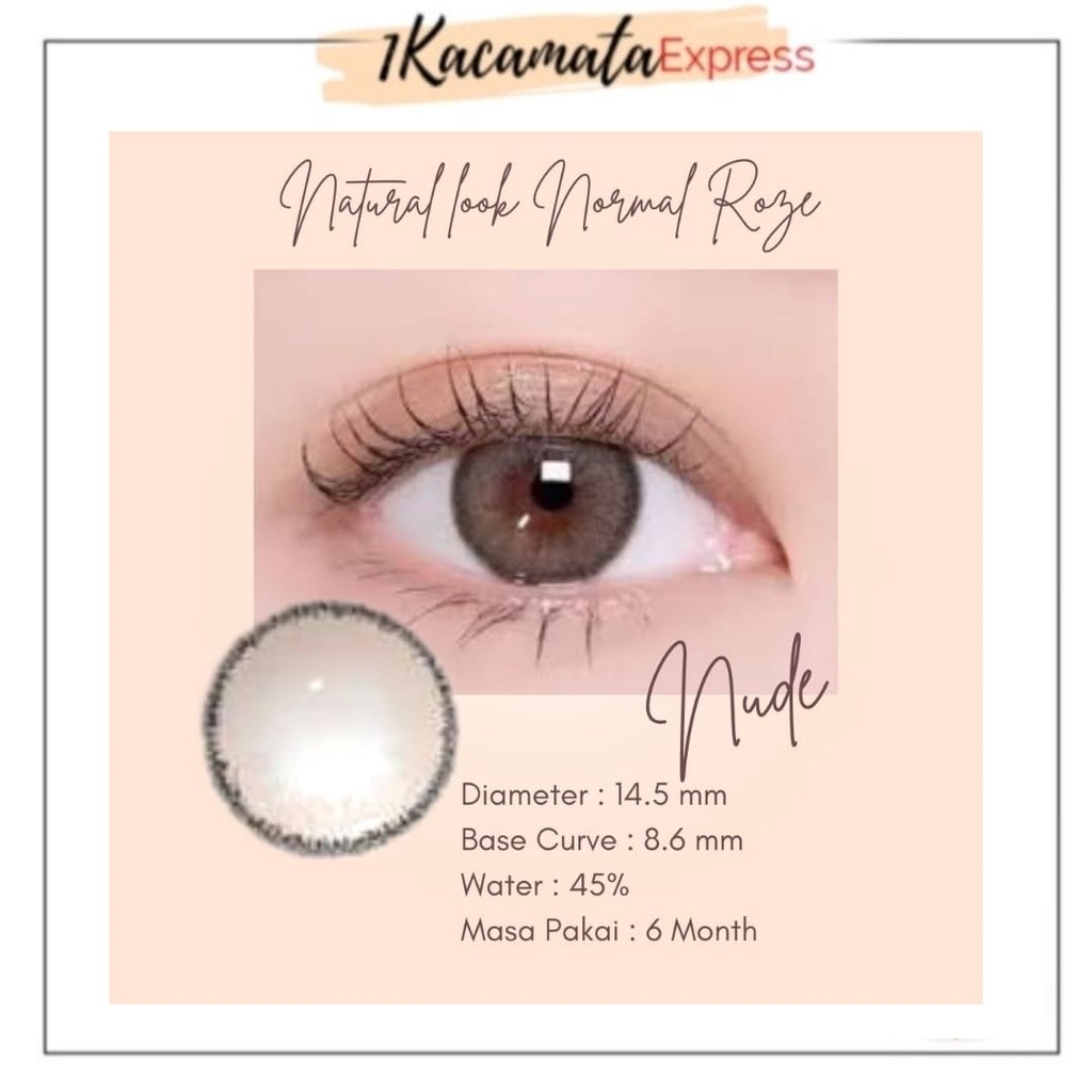 SOFTLENS WARNA NORMAL NATURAL LOOK ROZE