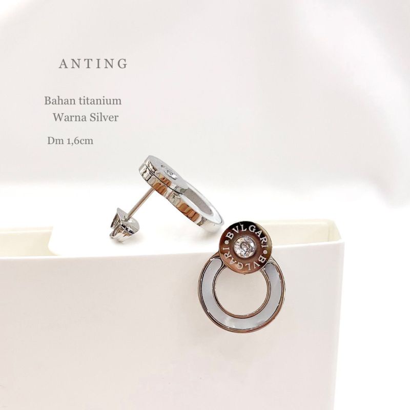 Anting Titanium Asli premium Quality Anti karat anti alergi Earring Stainless steel ori att02