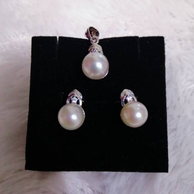 Set mutiara air laut asli