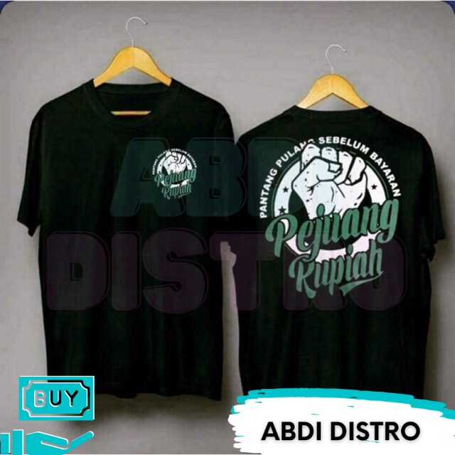 9 / KAOS PEJUANG RUPIAH LOGO HIJAU / KAOS PRIA