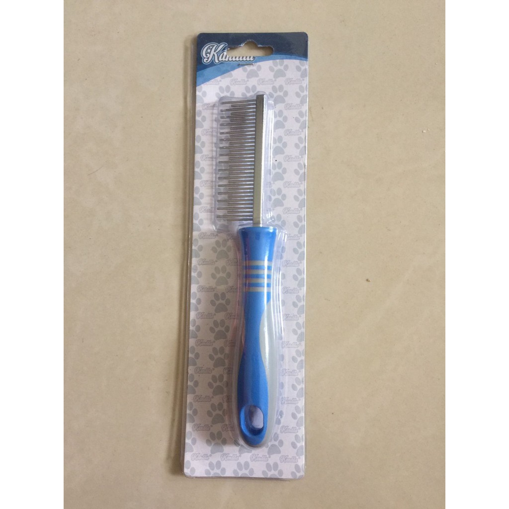 Kandila Sisir Besi Chrome Kucing Anjing Pin Pendek Panjang Pet Comb