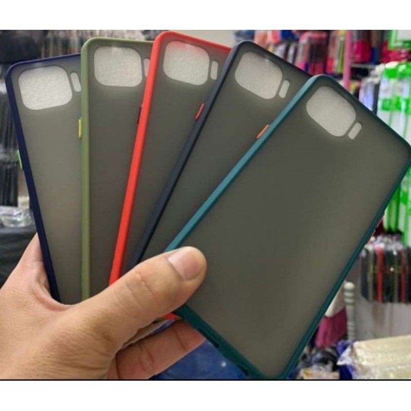 Oppo Reno 4F Softcase Dove Transparan Lis Warna Soft Case Matte