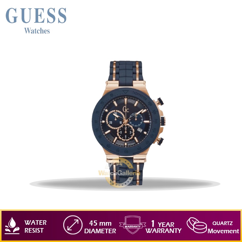 Jam Tangan Pria GUESS GC Y35002G7 Stainless Steel Original
