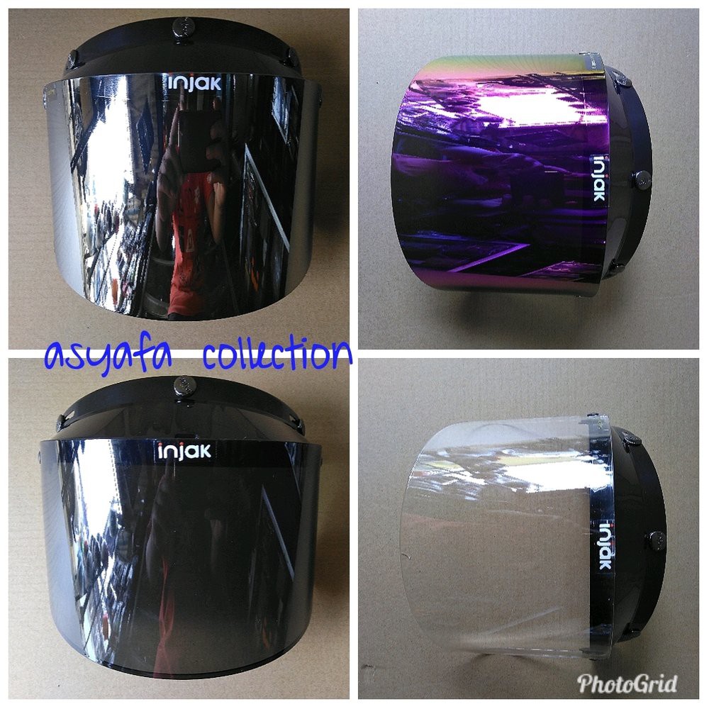 KACA BOGO KACA HELM FLAT BOGO VISOR FLAT (HELM BOGO RETRO) KACA HELM DATAR INJAK