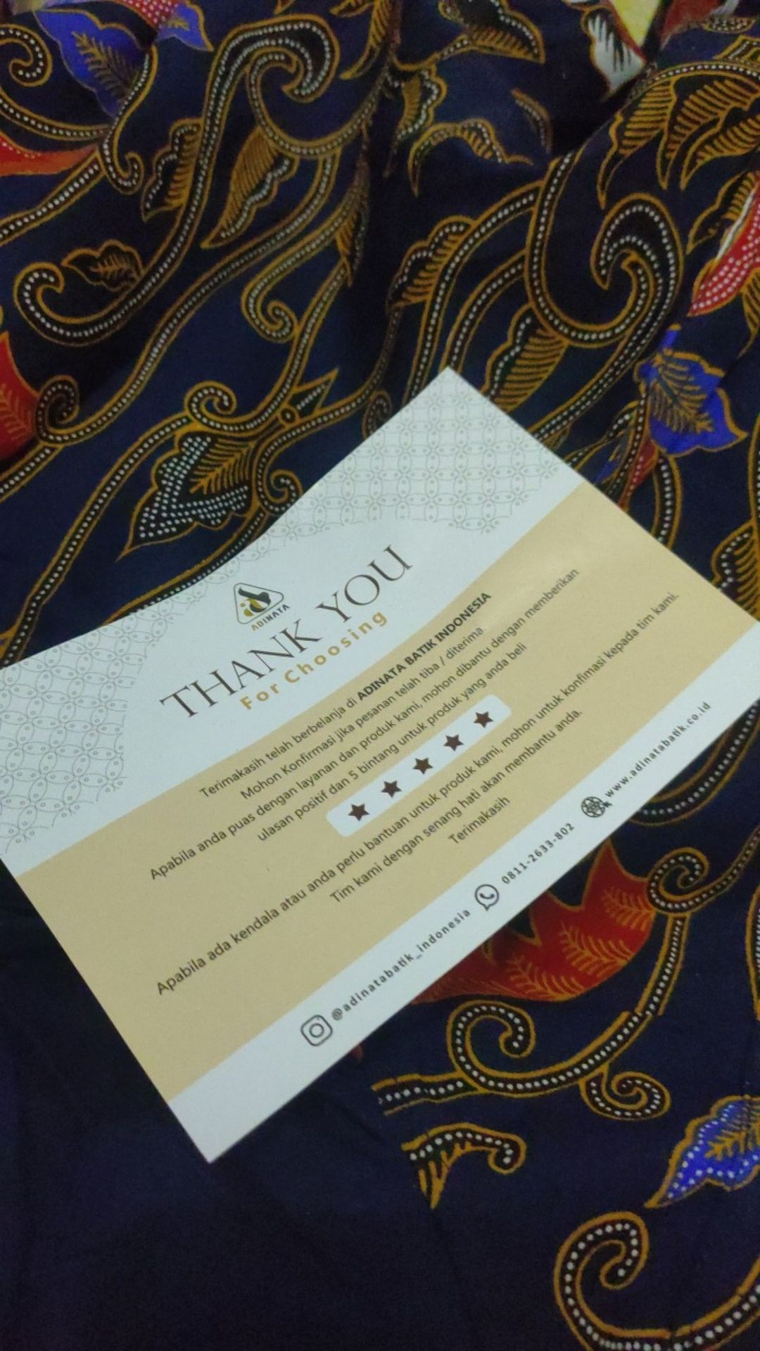 Hem Pendek Pria Adinata Batik Allen