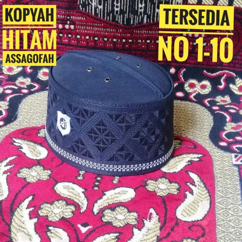 Kopyah Hitam Songkok Hitam Peci Hitam Assagofah