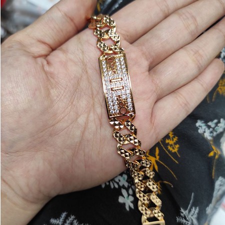 Gelang Tangan Dewasa Model Emas Perhiasan Import Anti Karat Xuping