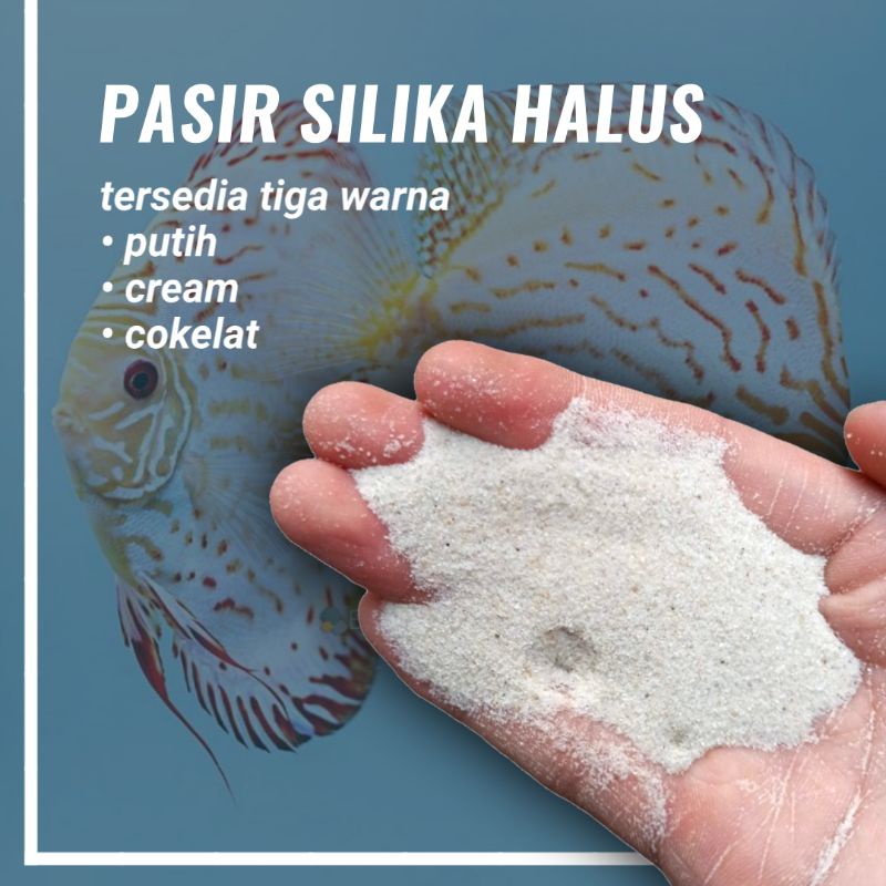 Pasir Silika Putih Pasir Silika Cream Pasir Silika Coklat 500 gr