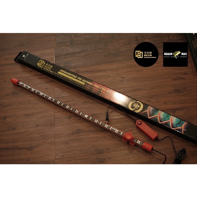 LAMPU LED MAYIN VIEW 52 72 92 112 142 172 IKAN AROWANA DISCUS PREDATOR DLL