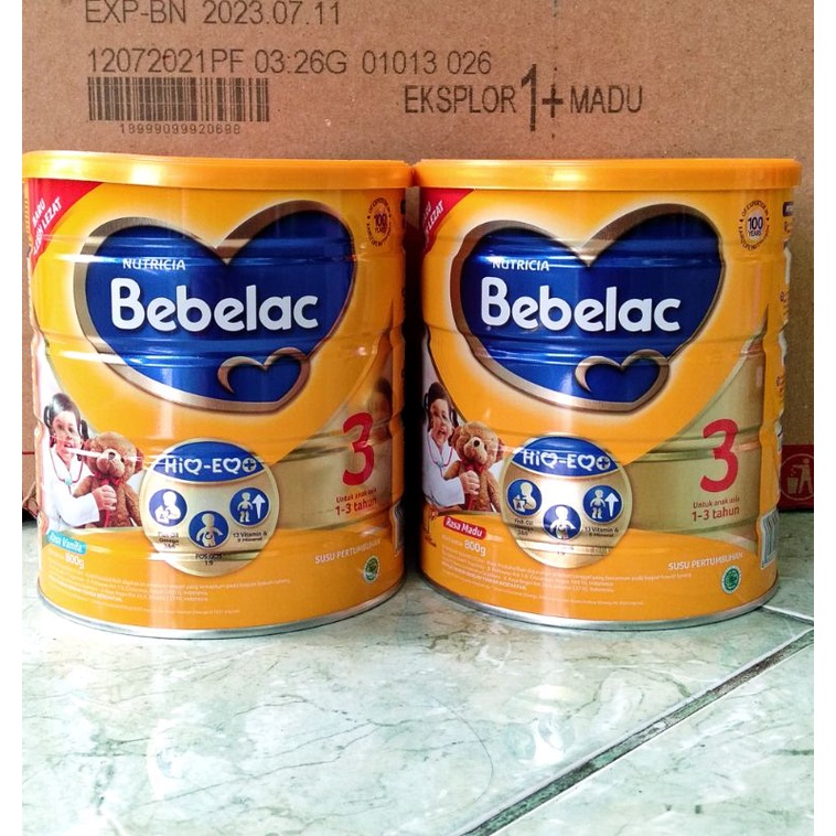 Susu Bebelac 3 / Bebelac 4 / Bebelove 1 / Bebelove 2 800Gr Madu Vanila Nutricia Umur 1-3tahun Kaleng