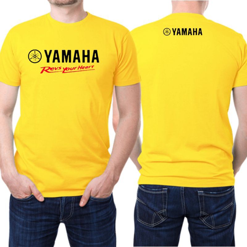 kaos otomotif baju tulisan yamaha revs your heart